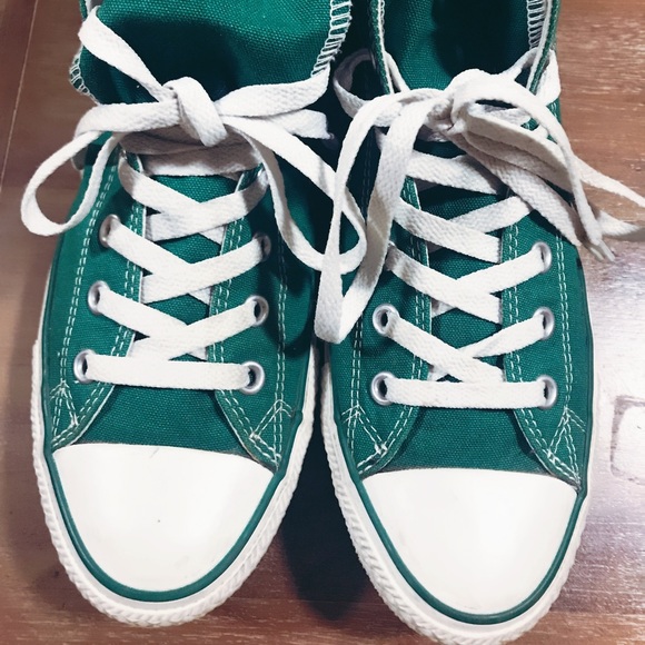 Converse Shoes - Green High Top Chuck Taylor Converse
